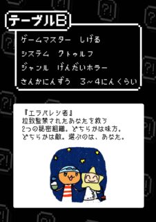 非日常屋のTRPG会オンライン2 テーブルB